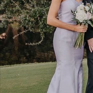 Brand New Alfred Sung Sateen Strapless Trumpet Gown 0